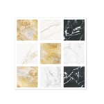 jieGorge 20PC Self Adhesive Tile 3D Sticker Kitchen Bathroom Wall Stickers Decoration, Wall Sticker for Easter Day (C)