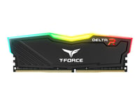 T-Force Delta Rgb - Ddr4 - Sett - 16 Gb: 2 X 8 Gb - Dimm 288-Pin - 3200 Mhz / Pc4-25600 - Cl16 - 1.35 V - Ikke-Bufret - Ikke-Ecc - Svart