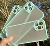 Frosted Pastel Blue/Turquoise Mobile Phone Case - iPhone 11 - Strong/Durable