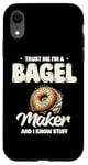 Coque pour iPhone XR Croyez-moi, je fabrique des bagels et je sais tout