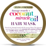 OGX Extra Strength Damage Remedy + Coconut Miracle Oil Hair Mask, Extra Hydratin