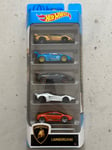 2020 Hot Wheels LAMBORGHINI 5 PACK Box Set