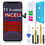 Ecran INCELL Remplacement pour iPhone 11 Pro Max Joint d'Ecran Verre Trempe +Kit