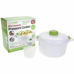 Microwave Pressure Cooker Steamer 2.8L Pot Cook Rice Pasta Meat & Vegetable