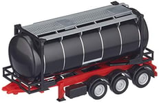 Herpa-26 ft, Noir châssis de conteneur Populaire de 26 ft.Rouge, chargé avec Un Swap-Container, 076678-002