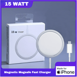 15W Fast Wireless MagSafe Charger For Apple iPhone 15 14 13 12 11 XR XS Pro Max