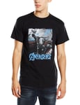 Marvel Men's Avengers Age of Ultron Thor Sketch T-Shirt, Black, X-Large