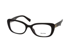 Miu Miu MU 07VV 1AB1O1, including lenses, RECTANGLE Glasses, FEMALE