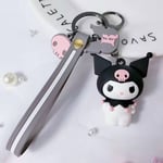 Söt animerad nyckelring nyckelring plånbok handväska bilaccessoarer Kuromi