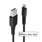 2m USB to Lightning Cable, Black