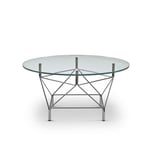 Eilersen - Spider Round Ø90 Glas/Krom - Transparant, Silver - Silver,Transparent - Soffbord - Glas/Metall