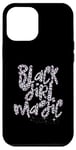 Coque pour iPhone 12 Pro Max Black Girl Magic Rose Blanc Léopard Animal Guépard Mélanine