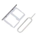 Support De Plateau De Carte M&eacute;Moire Sim De Remplacement Pour T&eacute;L&eacute;Phone Portable Lg G5 Ls992 Ls987 H820, Argent