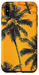 Coque pour iPhone XS Max Jaune Vintage Motif Palmier Tropical Paradise Decor