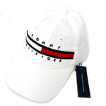 TOMMY HILFIGER Baseball Cap | White Flag Logo Hat | Mens One Size