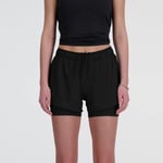 New Balance RC Seamless 2-i-1 Shorts 3" Svart med Reflekser for Løping - Komfort og Stil