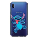 ERT GROUP Coque de téléphone Portable pour Samsung A10 Original et sous Licence Officielle Disney Motif Stitch 019 Parfaitement adapté à la Forme du téléphone Portable, partiel imprimé