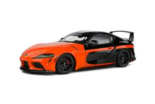 Toyota Grand Supra Street Fighter 2024 Orange Noir Modèle 1:18 Solido