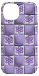 iPhone 14 Preppy Checkered Lilac Flower Cute Bubbly Y2K Aesthetic Case