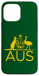 iPhone 13 Pro Max AUSTRALIA KANGAROO AND EMU COAT OF ARMS AUS AUSSIE SPORTS Case