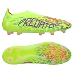 adidas Predator Elite Laceless Fg Mystic Victory - Lucid Lemon/lucid Pink/blue Fusion - Gräs (Fg), storlek 44⅔