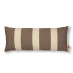 Ferm Living - Strand Cushion - Carob Brown/Parchment - Carob Brown/Parchment - Brun - Dynor och kuddar