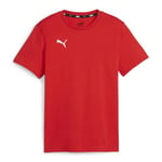 PUMA Mixte Teamgoal Casuals Jr Tee, Puma Red-puma White, 140 EU