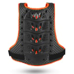 TZTED Enfant Gilet de Protection Armure Moto Equipement pour Motocross, Patinage, Patinage, Ski, Snowboard,Orange,M 3~5 Years Old