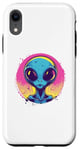 Coque pour iPhone XR Alien Pop Art Extraterrestre Visage