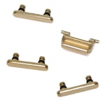 Buttons Set For Apple iPhone 7 8 Gold Replacement Parts With Rubber Spacers UK