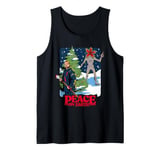 Stranger Things Christmas Peace On Earth Hopper & Demogorgon Tank Top