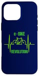 iPhone 16 Pro Max eBike Revolution Bicycle Electric Heartbeat Funny EKG Pulse Case