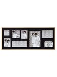 walther design Cadre photo Walther Design noir pour 8 photos Cadre de portrait en bois avec passe-partout en bois, Double YP899B