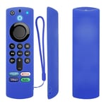 Blue Housse de protection en Silicone pour télécommande, pour Amazon ALEXA Voice afir TV Stick 4K 3e génération, antichoc antidérapant Nipseyteko