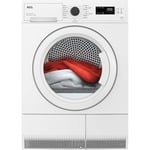 AEG 5000 Series Heat Pump Tumble Dryer TXH508A2R, Freestanding Dryer, AutoSense Function Optimises Time & Energy Consumption, Easy Iron Program, Delay Start, 8 kg Load, 66 dB, Class A++