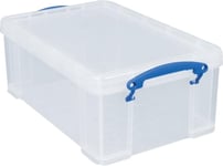 Really Useful 9 Litre Plastic Storage Box - Clear, Standard Packaging