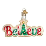 Old World Christmas Ornaments:Believe Glass Blown Ornaments for Christmas Tree