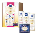 NIVEA Cellular Luminous Kit anti-taches pigmentaires avec sérum pour le visage, crème de jour anti-âge, crème de nuit régénérante et crème pour les mains contre les taches pigmentaires, kit de soins