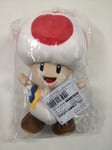 PLUSH SUPER MARIO ALL STAR COLLECTION TOAD (SMALL-20CM) JAPAN NEW