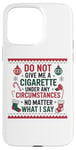 iPhone 15 Pro Max Funny Christmas Holiday Quitting Bad Habits Design Case