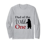 Dad of the Wild One Lumberjack Forest Baby 1st Birthday Long Sleeve T-Shirt