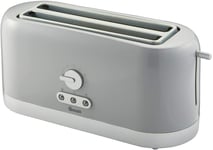 Swan 4 Slice Toaster Variable Browning Control and Extra Long Slot, Grey