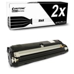 2x Cartridge Black Replaced Konica Minolta Qms