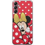 ERT GROUP Coque de téléphone Portable pour Samsung A14 4G/5G Original et sous Licence Officielle Disney Motif Minnie 015 Parfaitement adapté à la Forme du téléphone Portable, Coque en TPU