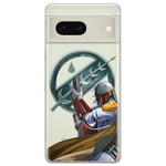 ERT GROUP mobile phone case for Google PIXEL 7 original and officially Licensed Star Wars pattern Boba Fett 002 optimally adapted to the shape of the mobile phone, partially transparent