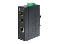 Planet Igt-1205At - Fibermedieomformer - Gige - 10Base-T, 100Base-Tx, 1000Base-T - Rj-45 / Sfp (Mini-Gbic)