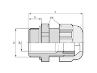 Lapp Skintop® Solar Plus M16 Med O-Ring 53113331 Kabelgenomföring M16 Polykarbonat Svart (Ral 9005) 100 St