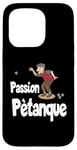 Coque pour iPhone 15 Pro Jeu de balle de pétanque français Design pour un joueur de