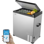 Vevor - Refrigerateur Portable a Compression 70 l, Mini Frigo de Voiture 12/24 v cc et 100-240 v ca, Glaciere a Zone Unique, -20 °c a 20 °c