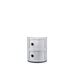 Kartell - Componibili 4966, Silver, 2 Compartments